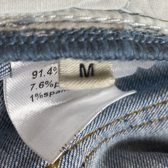 J.ING Jeans Flare Split Raw Hem Frayed High Rise M - Picture 10 of 13